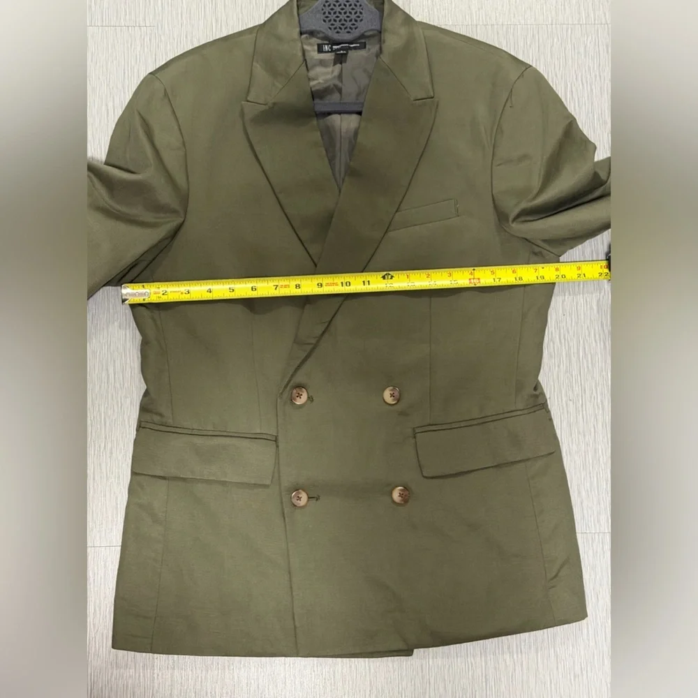 I.N.C. Men's Linen Classic-Fit Solid Double-Breasted Suit jacket Small NWOT